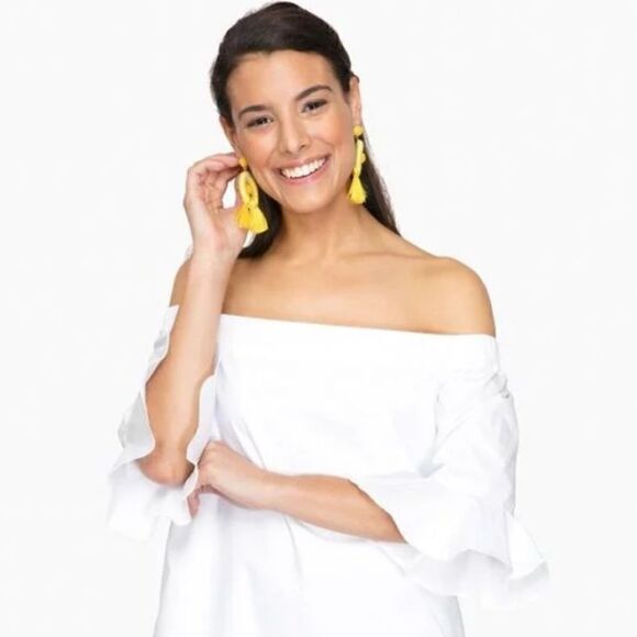 Sugarlips White Eden Off the Shoulder Dress Size Extra Small - Picture 3 of 9